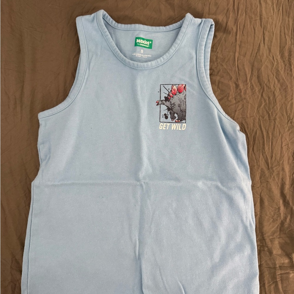 Kids Blue Tank Top - Get Wild Design